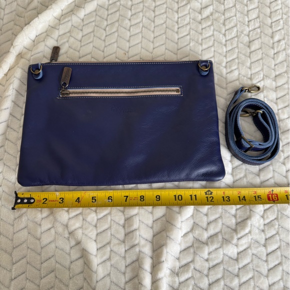 Studded Blue Clutch - Brynn Capella - Picture 2 of 4